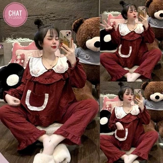 Mã 10 Bộ pyjama Cham Thỏ Siêu Xinh - Chất xốp loại 1 CHAT DD1689