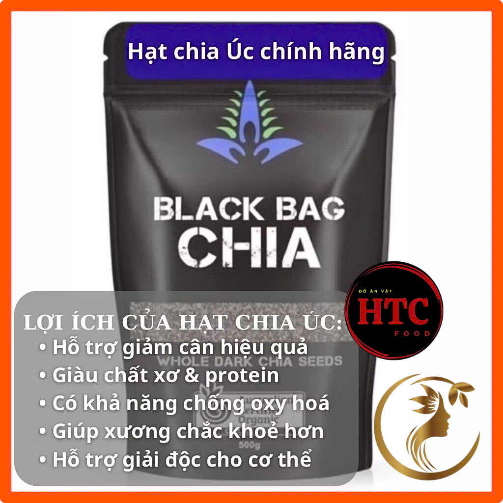 Hạt chia Úc giảm cân hàng chính hãng, hạt dinh dưỡng cao cấp gói dùng thử 20g/50g/100g, HTC Food
