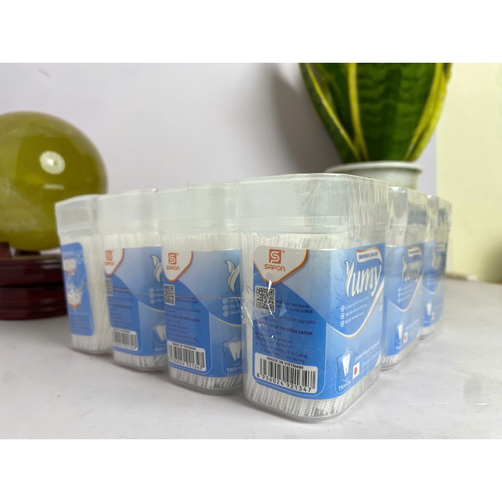 Một Lố Tăm Xỉa Răng Cao Cấp YUMY, Làm Sạch Răng Miệng, Lấy Thức Ăn Thừa Dễ Dàng, 12 hx 500c (6000c)