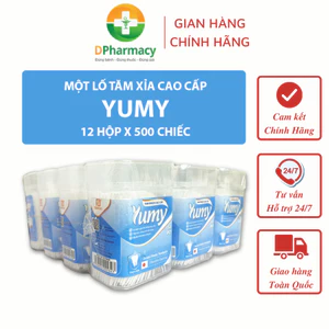 Một Lố Tăm Xỉa Răng Cao Cấp YUMY, Làm Sạch Răng Miệng, Lấy Thức Ăn Thừa Dễ Dàng, 12 hx 500c (6000c)