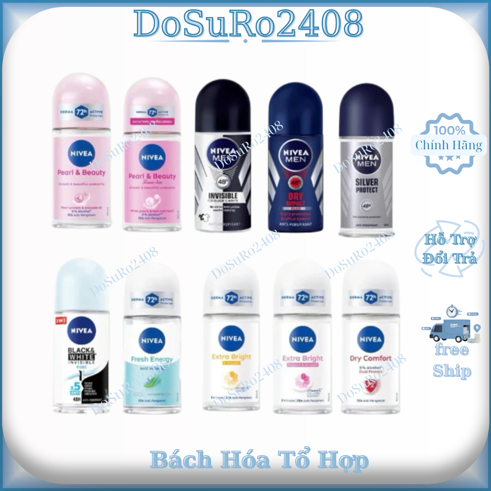 Lăn ngăn mùi NIVEA dành cho Nữ ( 50ml ) đủ mùi