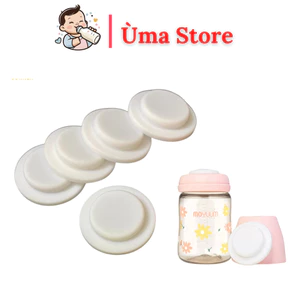 Nắp chặn sữa silicon thay thế nắp trữ sữa, phù hợp với các bình cổ rộng ( Moyuum, TM, Pigeon, Grosmimi, )