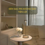 Đèn Ngủ Cảm Ứng Không Dây 𝐒𝐄𝐄𝐊𝐒𝐔𝐍𝐆 𝐆𝐋𝐈𝐍𝐓 – Dáng Mảnh 31cm, LED 3 Màu, Sạc USB-C, Dùng 60h | Đèn Decor Phòng Ngủ — ảnh 6