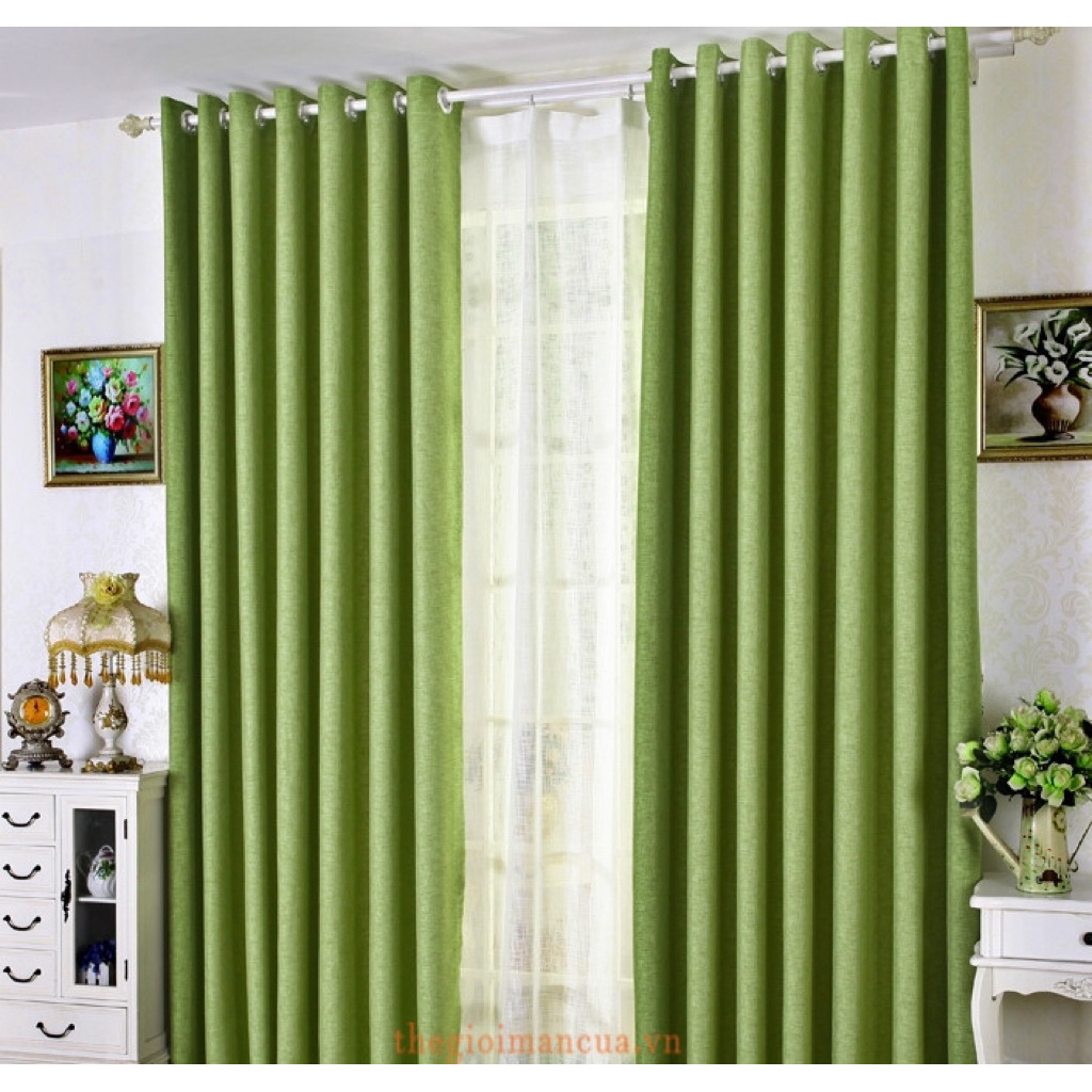 Rèm cửa XANH BƠ (chưa bao gồm thanh treo) chống nắng tốt dành cho cửa ...