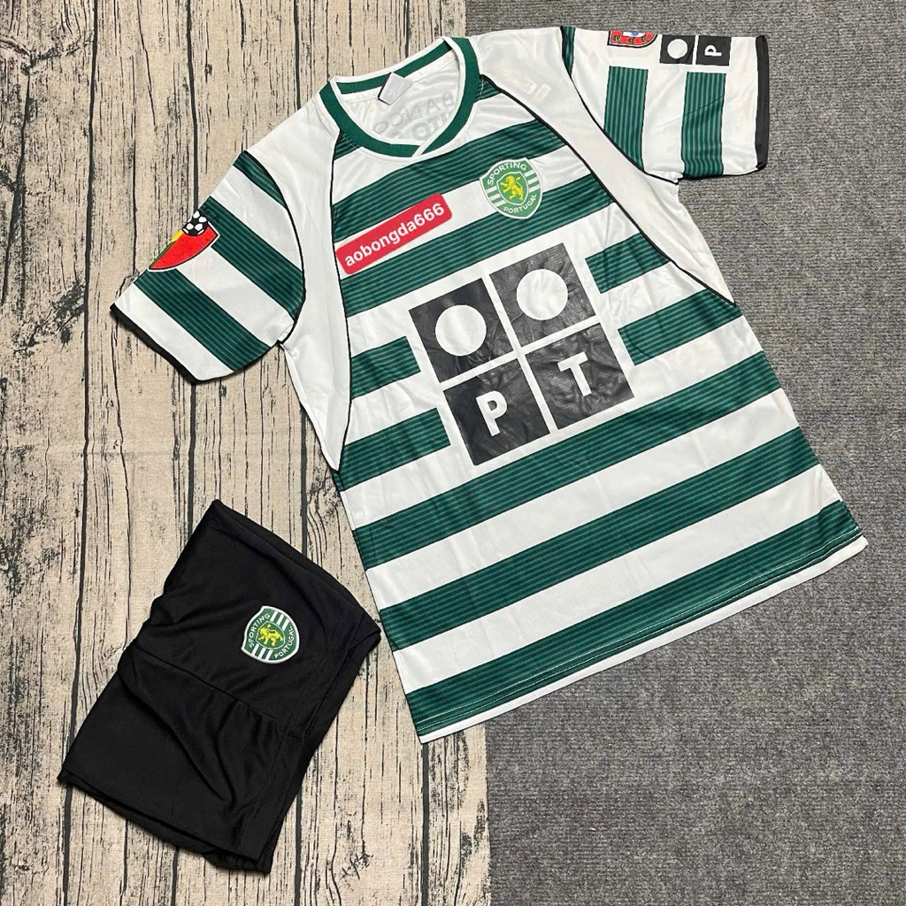 (FREE SHIP) Áo Bóng Đá CLB LISBON - RONALDO  - Vải Gai Thái Cao Cấp.