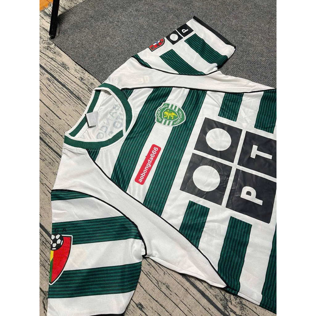 (FREE SHIP) Áo Bóng Đá CLB LISBON - RONALDO  - Vải Gai Thái Cao Cấp.