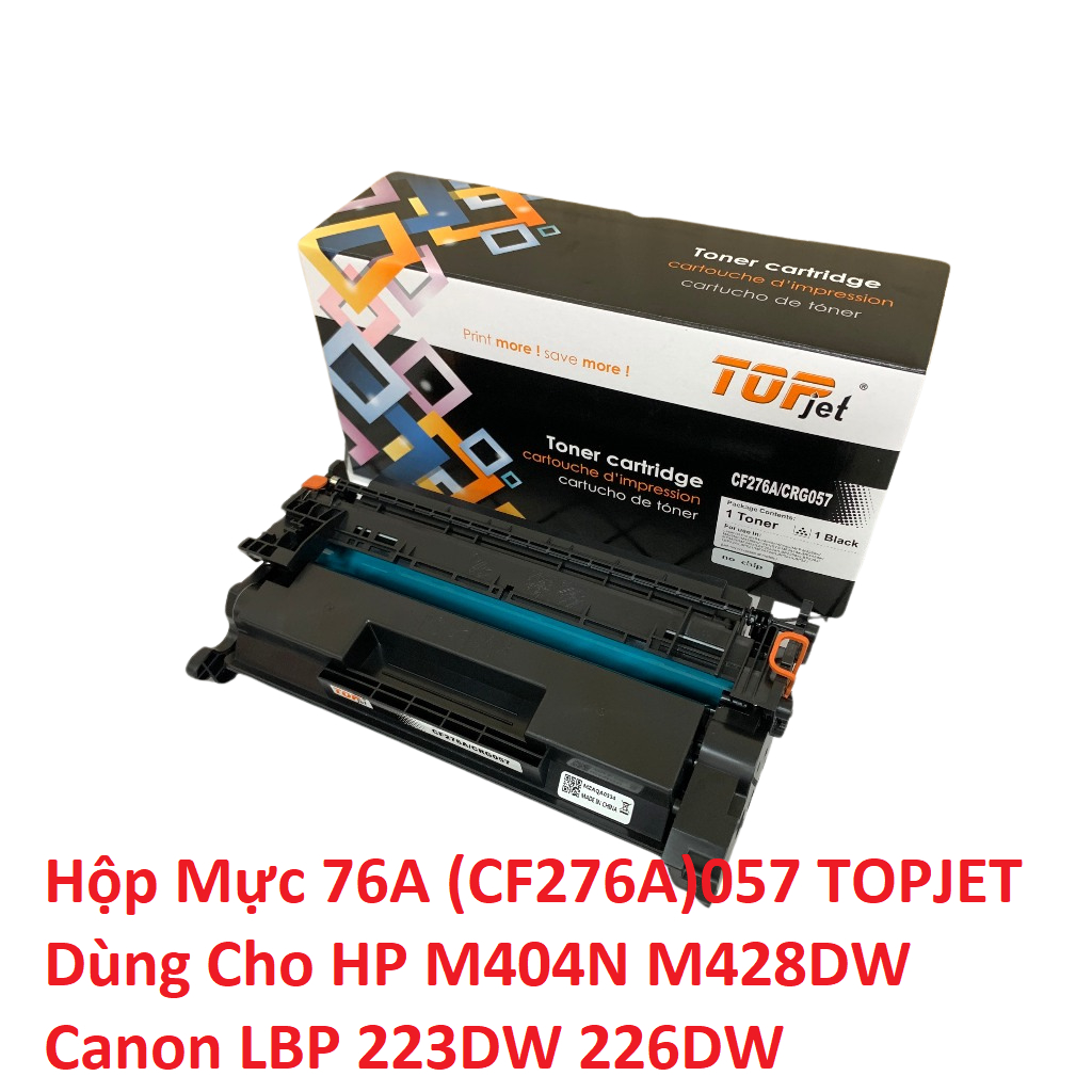 Hộp Mực 76A (CF276A) / 057 TOPJET / INK Dùng Cho Máy In HP M404N ...