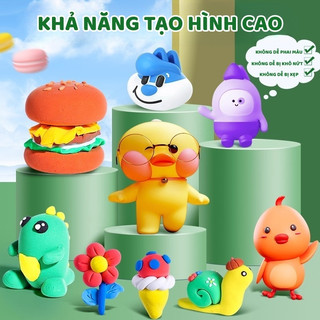 Đất Nặn Siêu Nhẹ 12/24/36 Màu – Đất Sét An Toàn, Không Mùi, Dễ Tạo Hình Handmade Đáng Yêu Cho Bé
