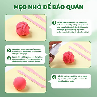 Đất Nặn Siêu Nhẹ 12/24/36 Màu – Đất Sét An Toàn, Không Mùi, Dễ Tạo Hình Handmade Đáng Yêu Cho Bé