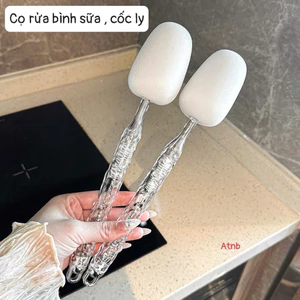 Cọ Rửa Bình Sữa -Cọ Rựa Cốc Ly Vệ Sinh Có Tay Cầm Cao Cấp