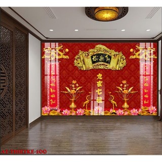 Tranh phòng thờ 03 tráng gương