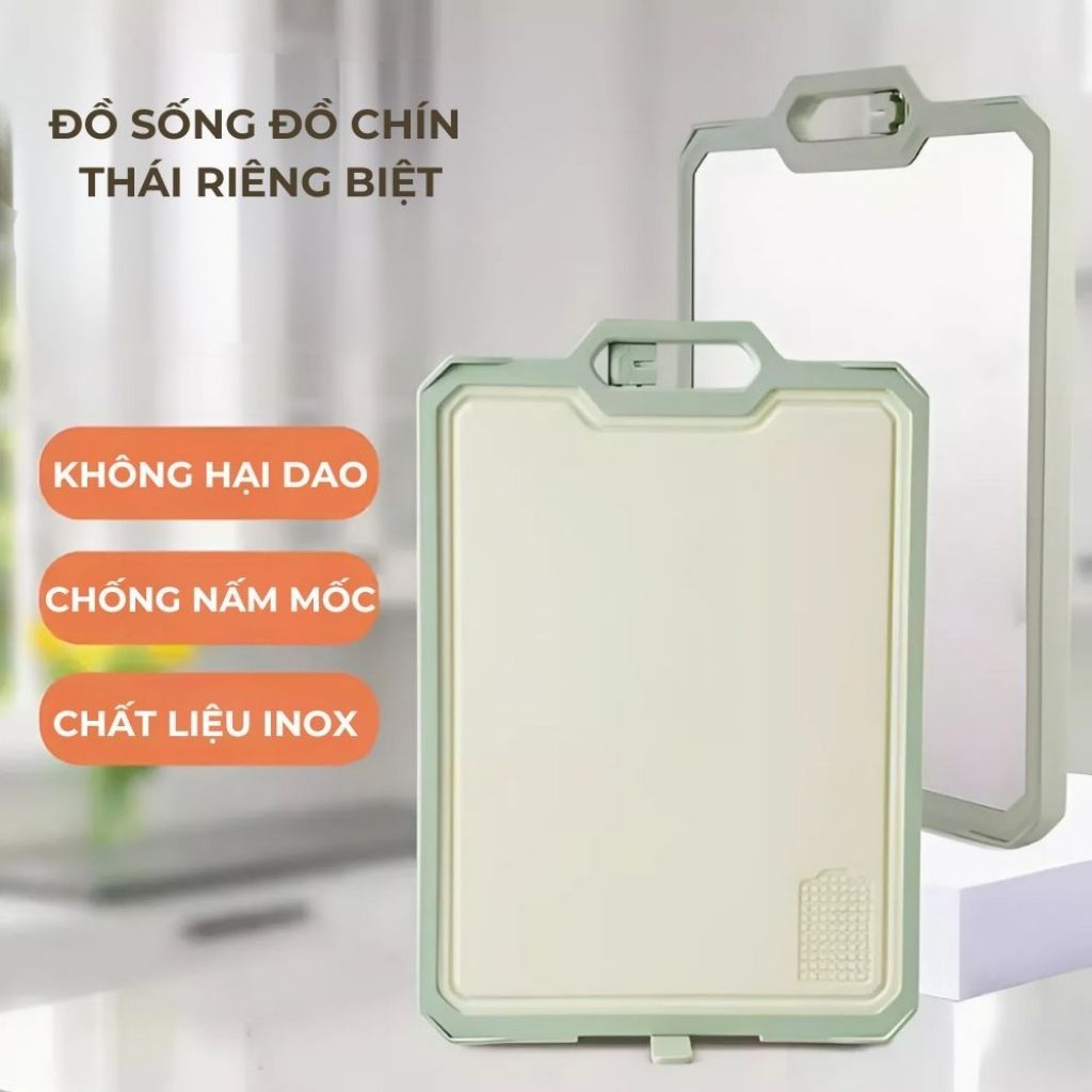 Thớt Inox 304 Tích Hợp Mài Dao Kháng Khuẩn – Chống Trượt, An Toàn Cho Nhà Bếp - Homie House