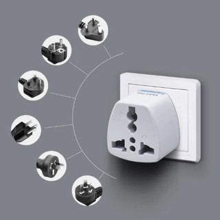 Ổ cắm chuyển đổi từ 3 chân sang 2 chân, phích cắm chuyển đổi tiện dụng, chống cháy