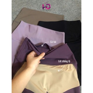 Quần đũi vừa nữ, model: 99079.1.048 Tuấn HD, Siết EoThể Thao Gym Yoga Cạp Cao Có Lớp Trong Không Lộ