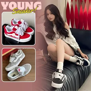 Giày Thể Thao Knu Skool Nam Nữ Dễ Phối Đồ Đi Học Đi Chơi Phong Cách Cá Tính, Giày Sneaker Cổ Thấp || 5