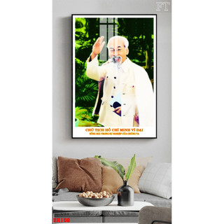 Tranh Bác Hồ tráng gương