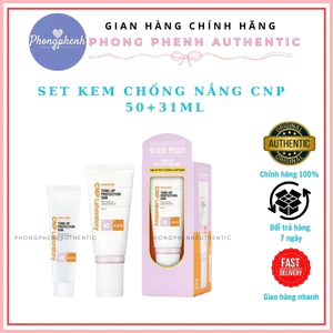 Set kem chống nắng CNP nâng tone cho da dầu