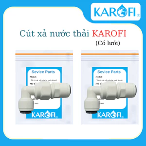 Combo Full Cút màng RO đúc Karofi ( Co van xả thải + Flow kim + van 1 chiều + cút 6-6 )