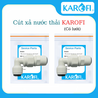 Combo Full Cút màng RO đúc Karofi ( Co van xả thải + Flow kim + van 1 chiều + cút 6-6 )