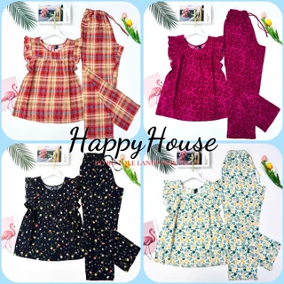 Đồ bộ Tole Nữ, Bộ Lanh Dài Cánh Tiên VNXK F21 45-75kg Cao Cấp, Có Bigsize - HappyHouse93