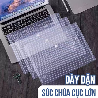Túi Clear Bag Đựng Tài Liệu A4 - Túi Đựng Tiện Lợi, Gọn Nhẹ - Tối Ưu Không Gian Giúp Bảo Quản Tài Liệu