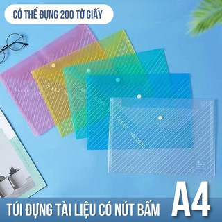 Túi Clear Bag Đựng Tài Liệu A4 - Túi Đựng Tiện Lợi, Gọn Nhẹ - Tối Ưu Không Gian Giúp Bảo Quản Tài Liệu
