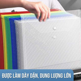 Túi Clear Bag Đựng Tài Liệu A4 - Túi Đựng Tiện Lợi, Gọn Nhẹ - Tối Ưu Không Gian Giúp Bảo Quản Tài Liệu