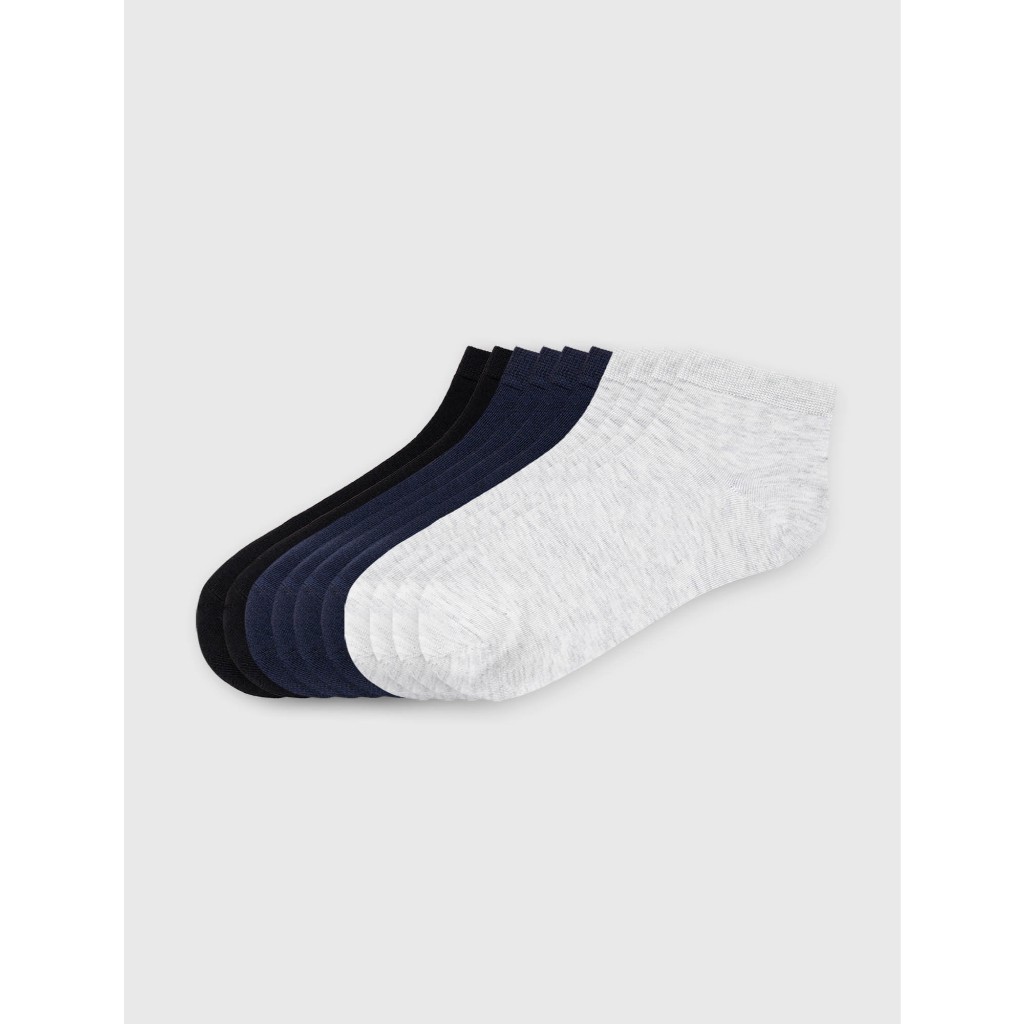 Combo tất nam CANIFA cổ thấp cotton thoáng khí, chống hôi chân 8AX25A010