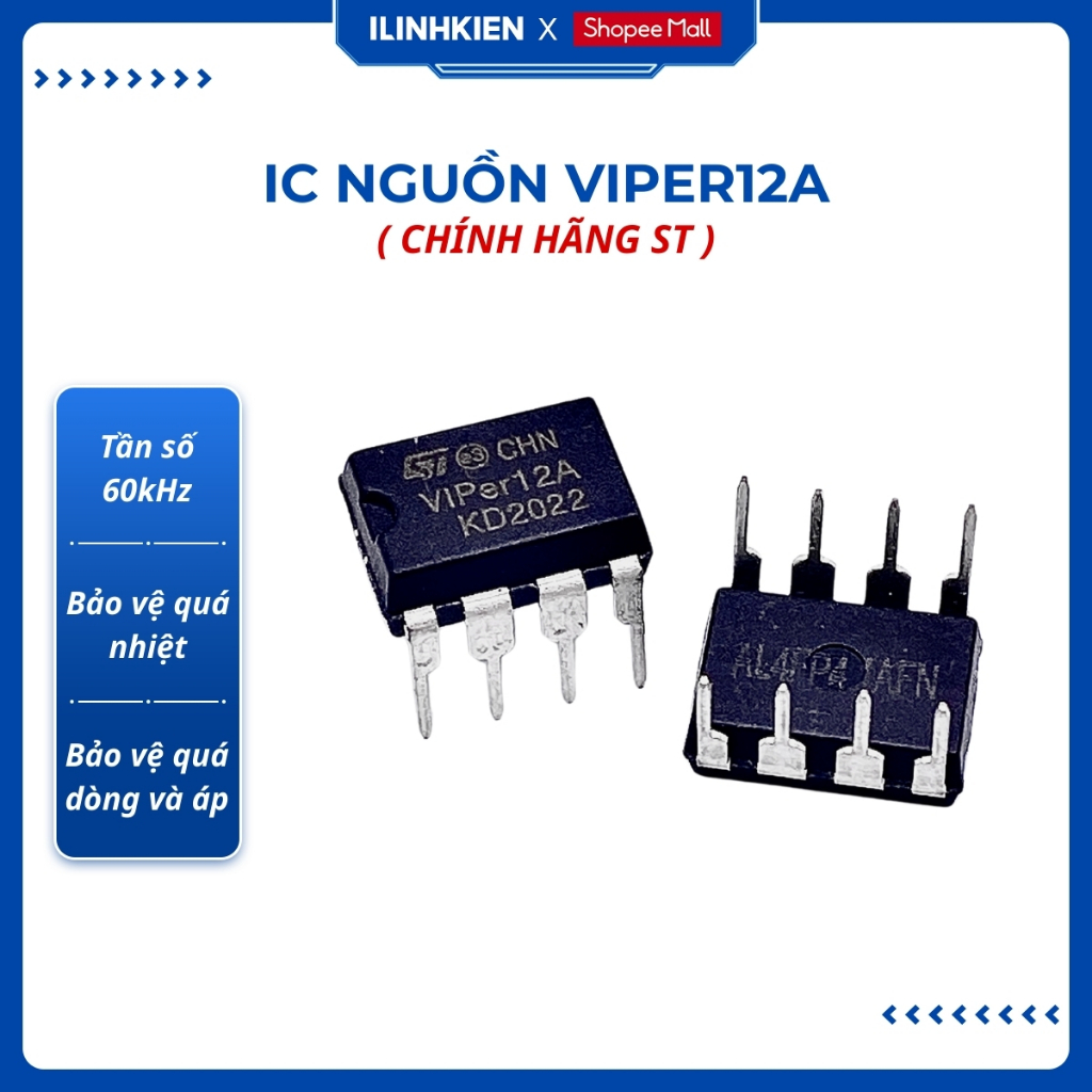 Viper12A viper 12a ic nguồn bếp từ chất lượng cao ilinhkien. | Shopee ...