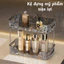 Kệ Đựng Mỹ Phẩm Để Bàn Acrylic Sóng Nước, Kệ Để Đồ Nhà Tắm Trong Suốt Vân Kim Cương Sang Trọng