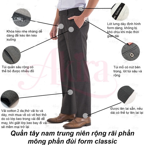 Quần tây học sinh nam đồng phục, vải bền đẹp, form chuẩn thoáng mát