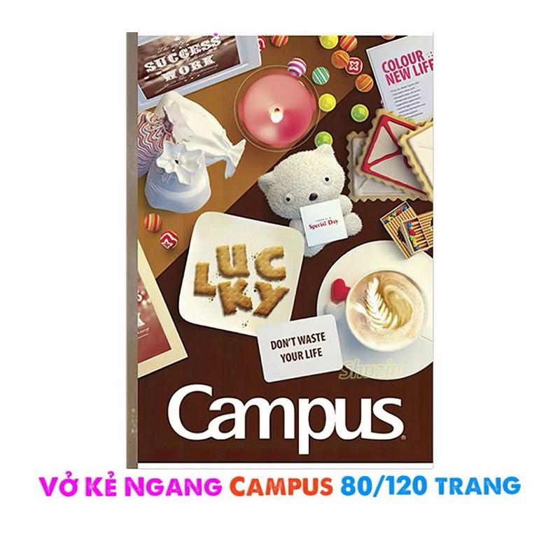 [Lốc 10 Quyển] Vở Campus GIFT B5 80-120 Trang, Ghi Chép Tiện Lợi, Dòng Kẻ Chuẩn, Giấy Mịn