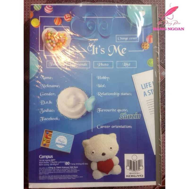 [Lốc 10 Quyển] Vở Campus GIFT B5 80-120 Trang, Ghi Chép Tiện Lợi, Dòng Kẻ Chuẩn, Giấy Mịn