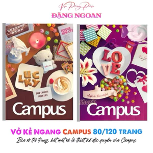 Vở Campus GIFT B5 80-120 Trang, Ghi Chép Tiện Lợi, Dòng Kẻ Chuẩn, Giấy Mịn