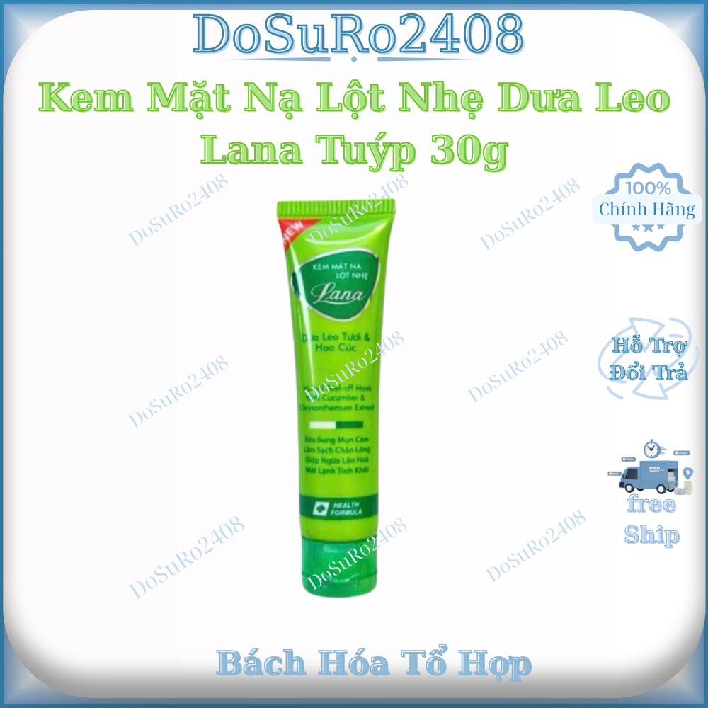Kem Mặt Nạ Lột Nhẹ Dưa Leo Lana Tuýp 30g
