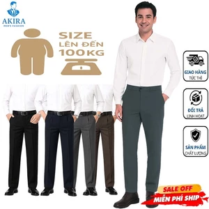 Quần tây học sinh nam form suông, chất vải bền đẹp, thoáng mát dễ mặc