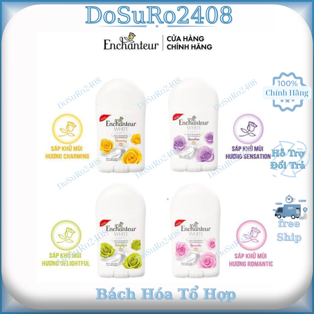 Sáp khử mùi trắng da hương hoa enchanteur 40g