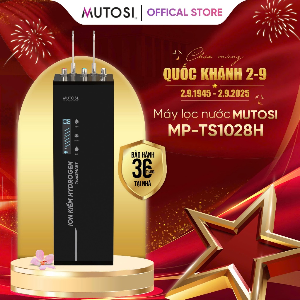 Máy lọc nước TrueSMART Mutosi iON kiềm hydrogen cảnh báo thông minh MP ...