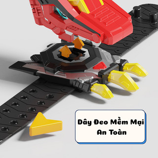 Đồ chơi Đồng Hồ Điện Tử Đeo Tay Biệt Đội Siêu Nhân Nhí Miniforce Biến Hình Khủng Long Và Hiển Thị Thời Gian Cho Bé