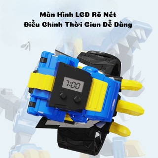Đồ chơi Đồng Hồ Điện Tử Đeo Tay Biệt Đội Siêu Nhân Nhí Miniforce Biến Hình Khủng Long Và Hiển Thị Thời Gian Cho Bé