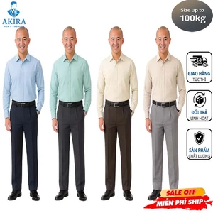 Quần tây trung niên cho bố, vải cao cấp, dáng suông lịch sự thoải mái