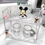 Kệ Đựng Mỹ Phẩm Để Bàn Acrylic Sóng Nước, Kệ Để Đồ Nhà Tắm Trong Suốt Vân Kim Cương Sang Trọng