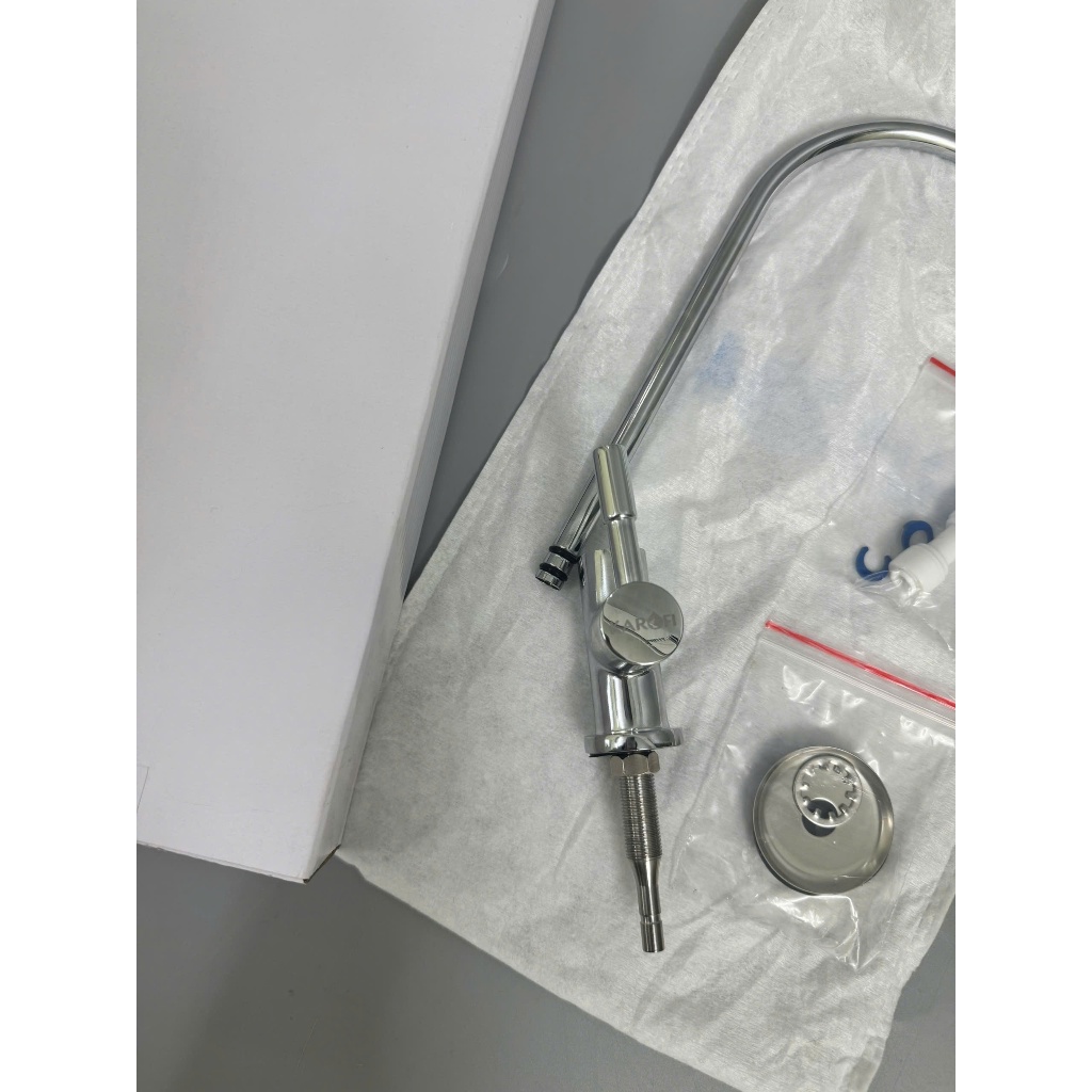 Vòi Lấy Nước, Vòi Karofi Inox 304, Vòi Cổ Ngỗng Cắm Nhanh Đầy Đủ Phụ Kiện - Hàng Chính Hãng Karofi