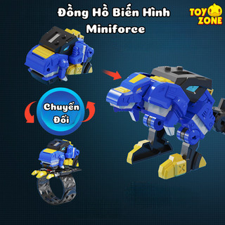 Đồ chơi Đồng Hồ Điện Tử Đeo Tay Biệt Đội Siêu Nhân Nhí Miniforce Biến Hình Khủng Long Và Hiển Thị Thời Gian Cho Bé