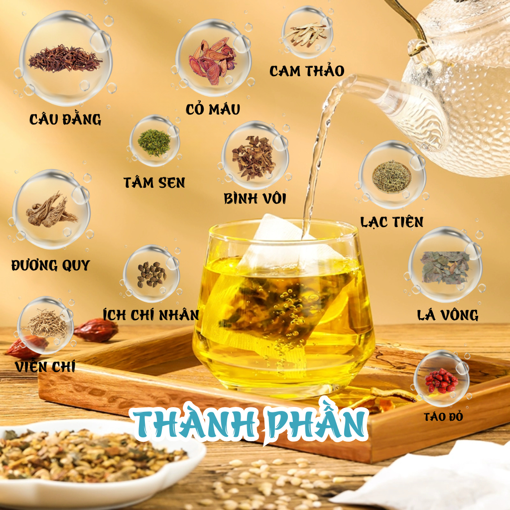 Sử dụng Trà Thảo Dược An Thần Cao Cấp trong đời sống