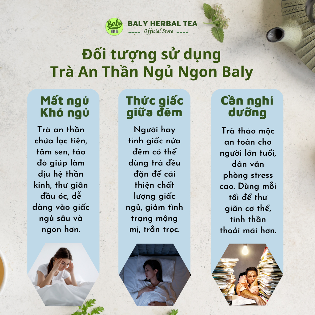 Trà Thảo Dược An Thần - trà thảo dược an thần