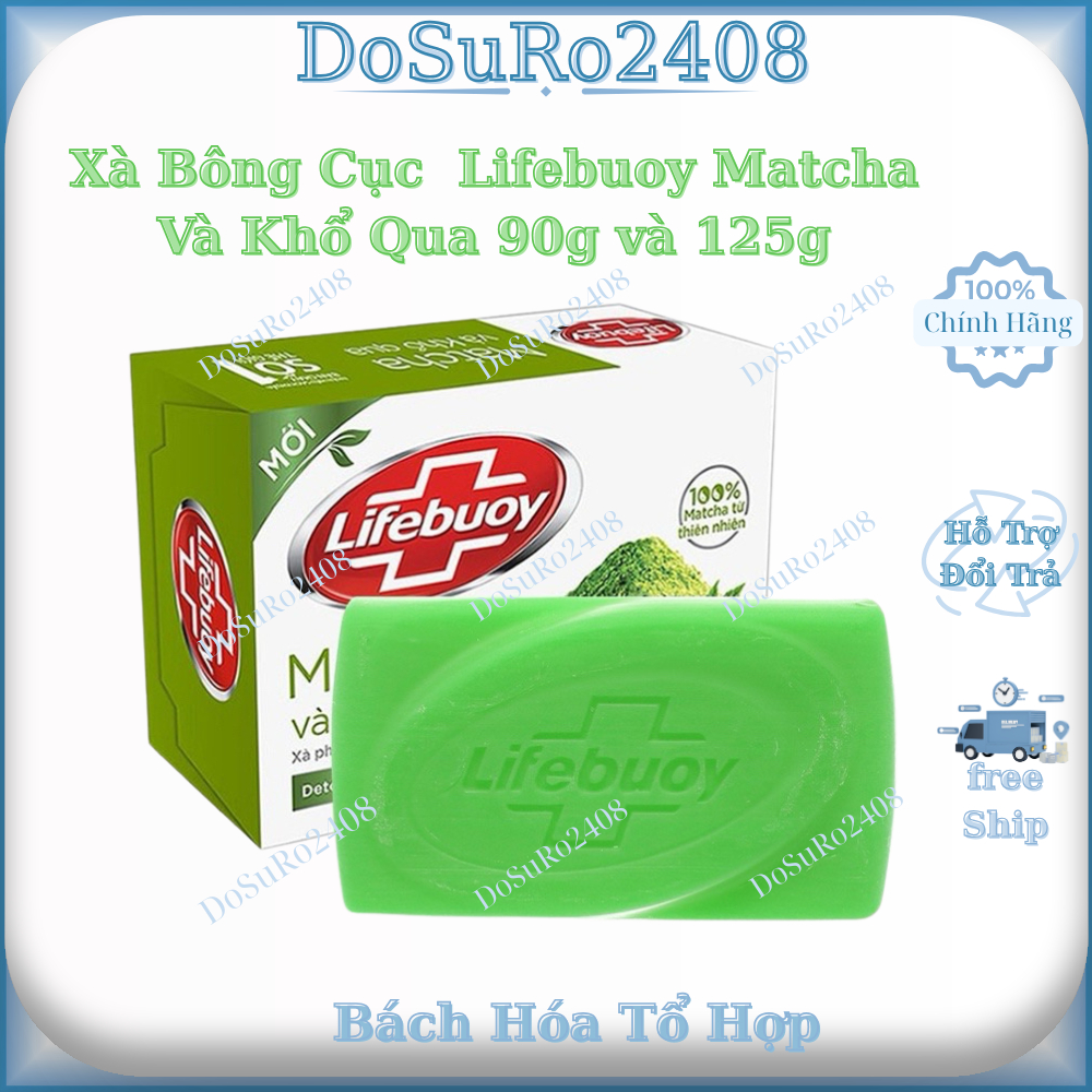 Xà Bông Cục Diệt Khuẩn Lifebuoy Matcha Và Khổ Qua 90g và 125g
