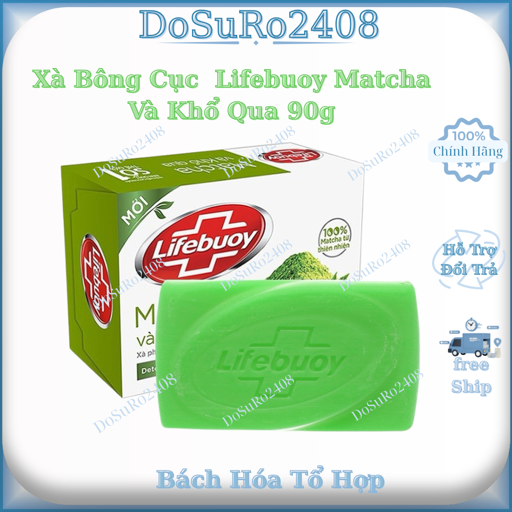 Xà Bông Cục Diệt Khuẩn Lifebuoy Matcha Và Khổ Qua 90g và 125g