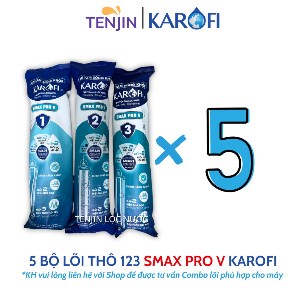 Sỉ Combo 10 Bộ 123 Smax Pro V Dùng Cho Máy model Mới Karofi