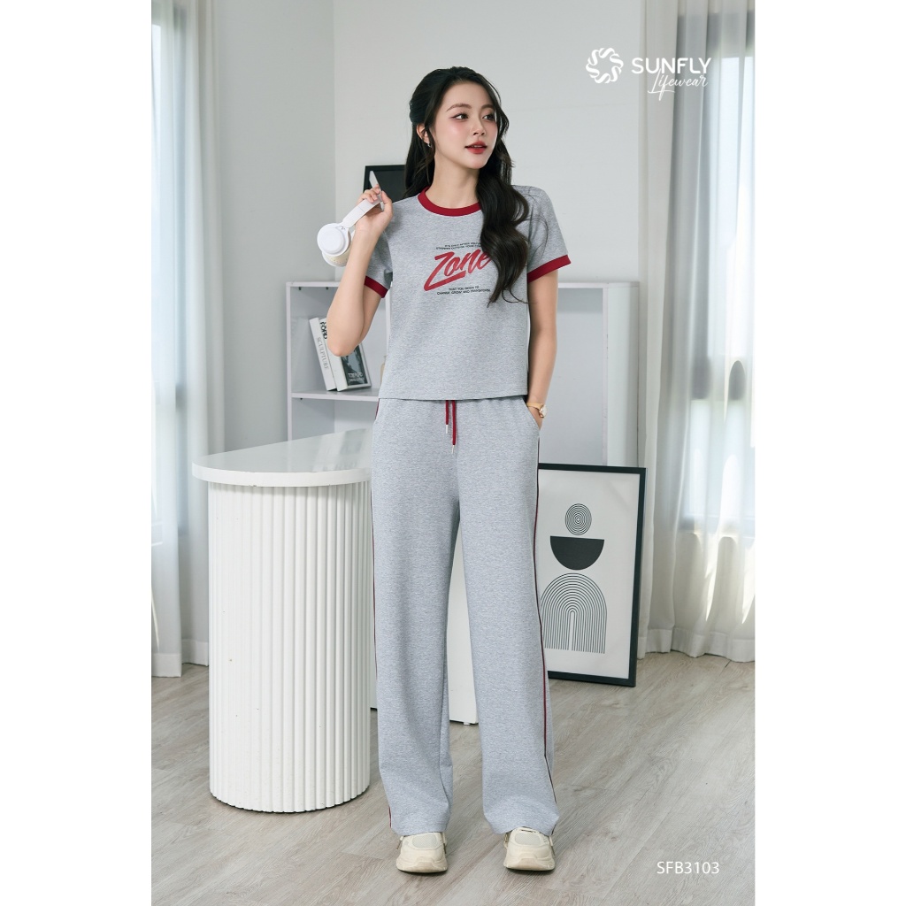 SFB3103 Set đồ nữ poly cotton 2da áo cộc quần dài